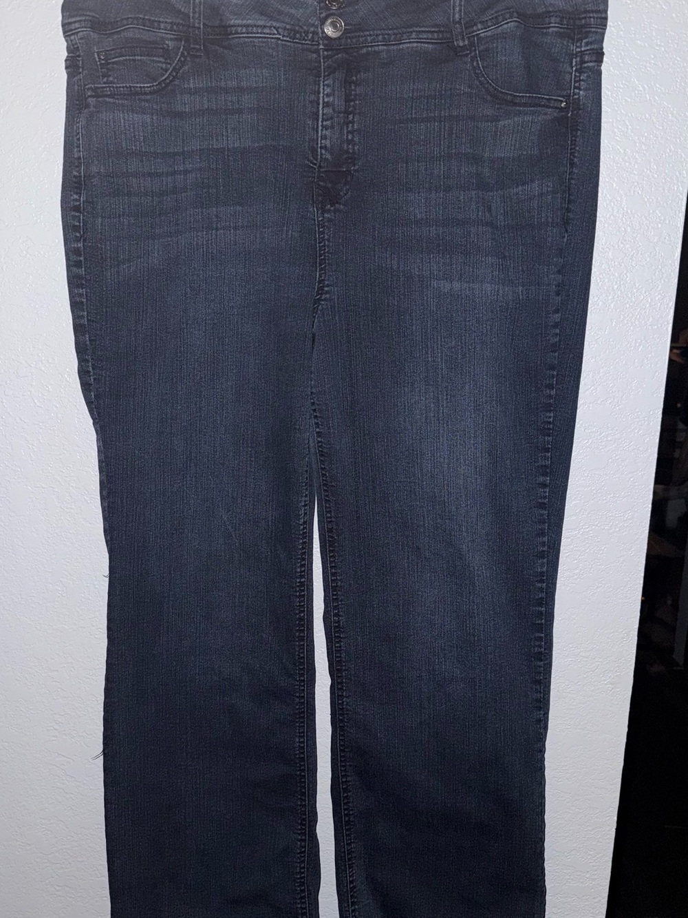 Angels Curvy Bootcut Dark Wash Blue Denim Jeans Women’s 22W